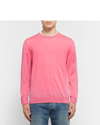 Paul Smith Ps By Contrast Tipped Merino Wool Sweater