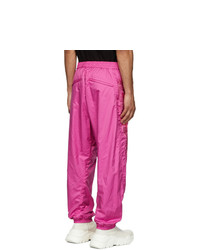 Doublet Pink Chaos Embroidery Track Pants, $222 | SSENSE | Lookastic