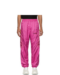 Doublet Pink Chaos Embroidery Track Pants, $222 | SSENSE | Lookastic
