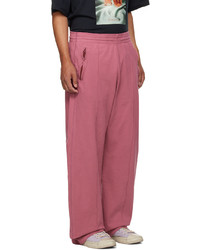 Acne Studios Pink Cotton Lounge Pants