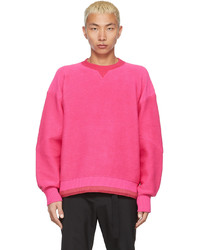 Sacai Pink Knit Pullover Sweatshirt