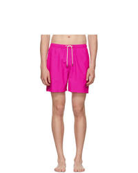 Solid and Striped Pink Classic Swim Shorts