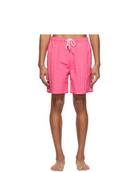 Solid and Striped Pink The California Swim Shorts