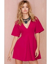 Nasty Gal Carrie Pleated Dress