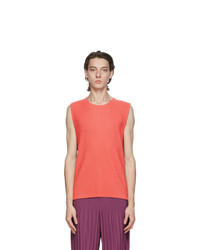 Homme Plissé Issey Miyake Pink And Purple Pleated Quartet Tank Top