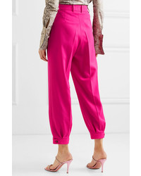 Gucci Cropped Pleated Wool Tapered Pants