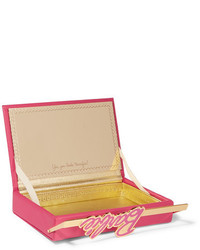 Charlotte Olympia Barbie Vanina Textured Leather Box Clutch Pink