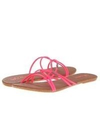 Hot Pink Thong Sandals