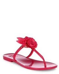 tory burch red jelly sandals