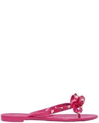 Valentino Rockstuds Flip Flop With Bow