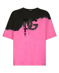 Dolce & Gabbana Dg Logo Tie Dye T Shirt