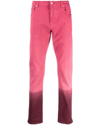 Hot Pink Tie-Dye Jeans