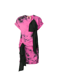 Hot Pink Tie-Dye Shift Dress
