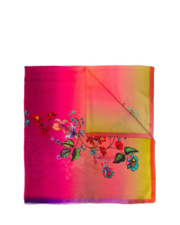 Hot Pink Tie-Dye Silk Scarf