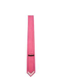 Prada Pink Gabardine Tie
