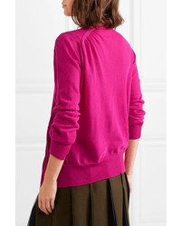 Sacai Zip Detailed Wool Turtleneck Sweater