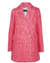Hot Pink Tweed Coat