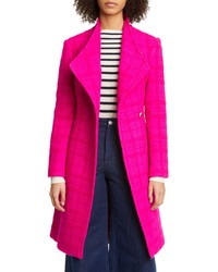 Ted Baker London Ennala Shawl Collar Wool Blend Tweed Coat