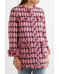 Moschino Boutique Tweed Jacket Fuchsia