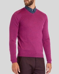Ted Baker Babel Merino Wool V Neck Sweater