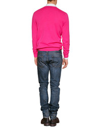 Polo Ralph Lauren Cashmere Pullover In Ultra Pink