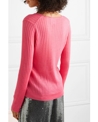 Marc Jacobs Ribbed Wool Blend Sweater