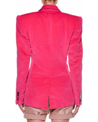 Tom Ford Cotton Velvet Two Button Jacket With Strong Shoulders