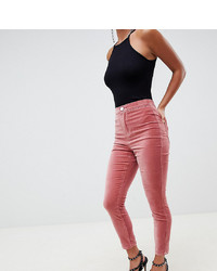In The Style exclusive velvet wide leg pants in pink part of a set  ASOS