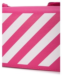 Off-White Diagonal Striped Shoulder Bag