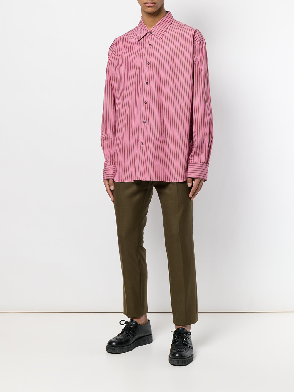 Marni Striped Oversized Shirt, $293 | farfetch.com | Lookastic