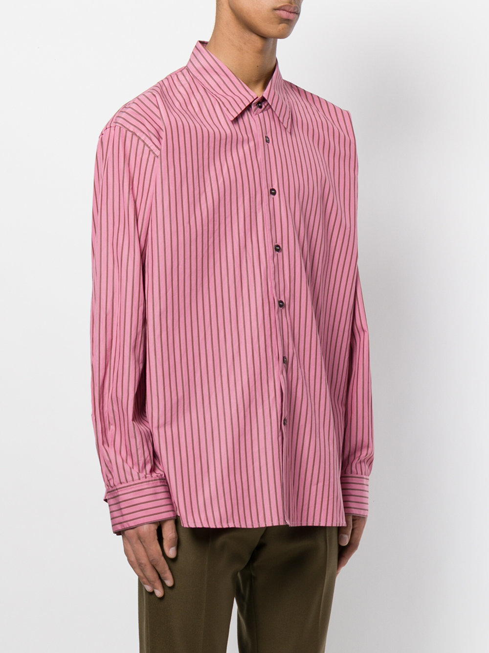 Marni Striped Oversized Shirt, $293 | farfetch.com | Lookastic