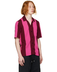 AMI Alexandre Mattiussi Pink Striped Shirt
