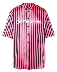 Marcelo Burlon County of Milan Striped Oversized Shirt