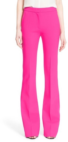 hot pink flare pants