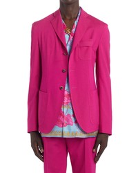 Versace First Line Stretch Wool Sport Coat In Fuxia At Nordstrom