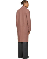 Wooyoungmi Pink Shawl Collar Coat