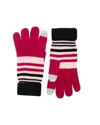 kate spade new york Stripe Gloves In Pink Multi At Nordstrom