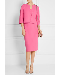 Michael Kors Michl Kors Collection Cropped Stretch Wool Jacket Pink