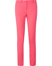 Hot Pink Wool Skinny Pants