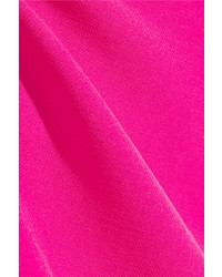 Versace Neon Wool Crepe Mini Skirt Fuchsia