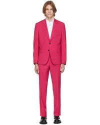 Hot Pink Wool Suit