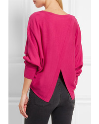 Vanessa Bruno Famed Open Back Merino Wool Sweater Pink