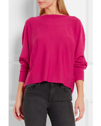 Vanessa Bruno Famed Open Back Merino Wool Sweater Pink