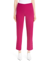 Hot Pink Wool Tapered Pants