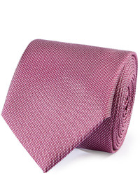 Hot Pink Woven Silk Tie