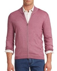 Hot Pink Zip Sweater