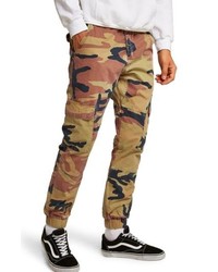 Topman Camouflage Skinny Cargo Trousers