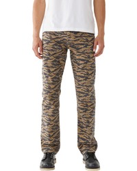 True Religion Brand Jeans Ricky Big T Camo Stretch Cotton Twill Jeans In Tiger Camo At Nordstrom