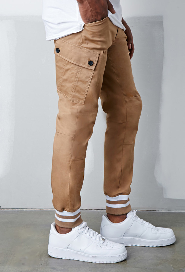 cargo jogger pants khaki