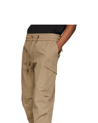 Dolce and Gabbana Beige Patch Cargo Pants